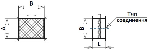 Схема оцинкованного жироуловителя для вытяжной вентиляции